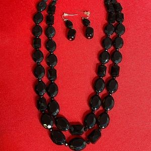 Beaded Necklace & Earrings